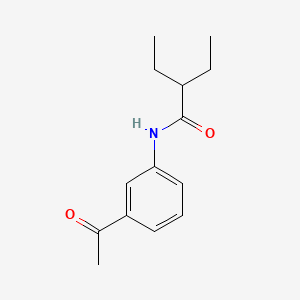 molecular formula C14H19NO2 B2627778 N-(3-acetylphenyl)-2-ethylbutanamide CAS No. 540521-24-2
