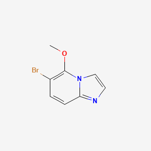 molecular formula C8H7BrN2O B2627780 6-溴-5-甲氧基咪唑并[1,2-a]吡啶 CAS No. 1427367-60-9