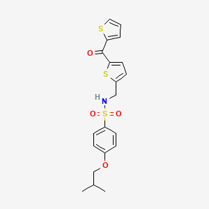 4-isobutoxy-N-((5-(thiophene-2-carbonyl)thiophen-2-yl)methyl)benzenesulfonamide