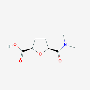 molecular formula C8H13NO4 B2627789 (2R,5S)-5-(Dimethylcarbamoyl)oxolane-2-carboxylic acid CAS No. 1599223-18-3