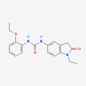 molecular formula C19H21N3O3 B2627796 1-(2-Ethoxyphenyl)-3-(1-ethyl-2-oxoindolin-5-yl)urea CAS No. 1173255-89-4