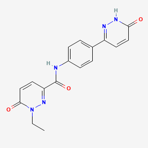 1-ethyl-N-(4-(6-hydroxypyridazin-3-yl)phenyl)-6-oxo-1,6-dihydropyridazine-3-carboxamide
