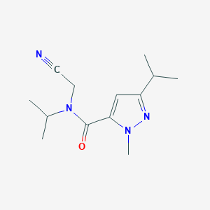 N-(cyanomethyl)-1-methyl-N,3-bis(propan-2-yl)-1H-pyrazole-5-carboxamide