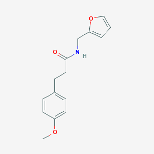 molecular formula C15H17NO3 B262781 N-(2-furylmethyl)-3-(4-methoxyphenyl)propanamide 