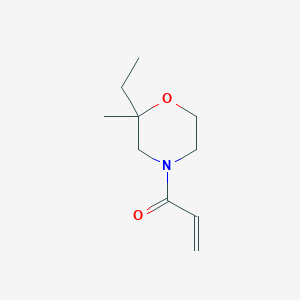 molecular formula C10H17NO2 B2627811 1-(2-Ethyl-2-methylmorpholin-4-yl)prop-2-en-1-one CAS No. 2224340-74-1