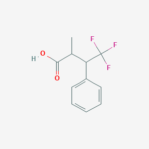 molecular formula C11H11F3O2 B2627814 4,4,4-Trifluoro-2-methyl-3-phenylbutanoic acid CAS No. 2248371-03-9