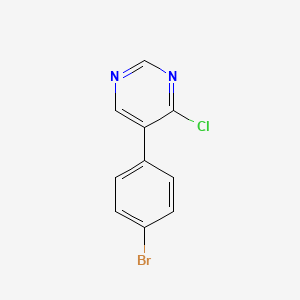 molecular formula C10H6BrClN2 B2627820 5-(4-Bromophenyl)-4-chloropyrimidine CAS No. 1597641-58-1
