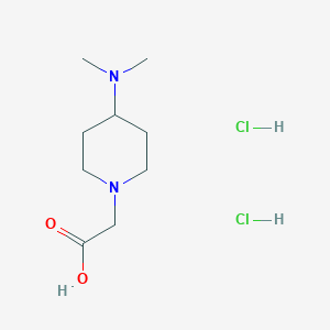 molecular formula C9H20Cl2N2O2 B2627845 2-[4-(Dimethylamino)piperidin-1-yl]acetic acid;dihydrochloride CAS No. 2305252-51-9