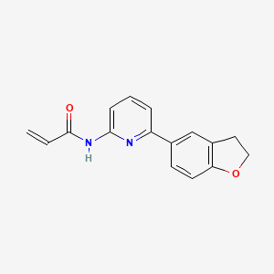 N-[6-(2,3-Dihydro-1-benzofuran-5-yl)pyridin-2-yl]prop-2-enamide