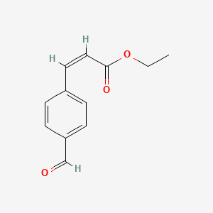 molecular formula C12H12O3 B2627855 (Z)-ethyl 3-(4-formylphenyl)acrylate CAS No. 92636-27-6