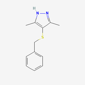4-(benzylsulfanyl)-3,5-dimethyl-1H-pyrazole