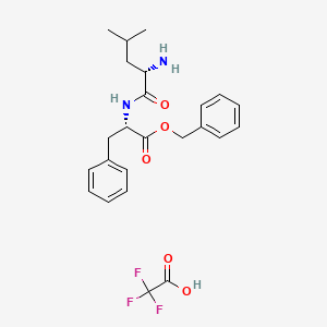 (S)-benzyl 2-((S)-2-amino-4-methylpentanamido)-3-phenylpropanoate 2,2,2-trifluoroacetate