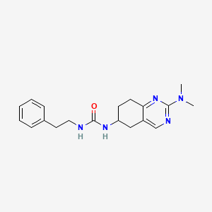 molecular formula C19H25N5O B2627868 3-[2-(Dimethylamino)-5,6,7,8-tetrahydroquinazolin-6-yl]-1-(2-phenylethyl)urea CAS No. 2097918-07-3