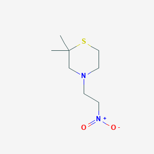 2,2-Dimethyl-4-(2-nitroethyl)thiomorpholine