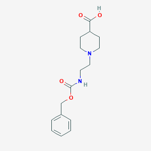 1-[2-(Phenylmethoxycarbonylamino)ethyl]piperidine-4-carboxylic acid