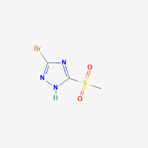 5-bromo-3-(methylsulfonyl)-1H-1,2,4-triazole