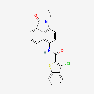 3-chloro-N-(1-ethyl-2-oxo-1,2-dihydrobenzo[cd]indol-6-yl)benzo[b]thiophene-2-carboxamide
