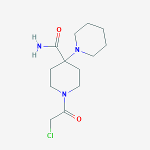 molecular formula C13H22ClN3O2 B2627913 1'-(Chloroacetyl)-1,4'-bipiperidine-4'-carboxamide CAS No. 516455-85-9