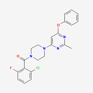 (2-Chloro-6-fluorophenyl)(4-(2-methyl-6-phenoxypyrimidin-4-yl)piperazin-1-yl)methanone