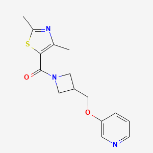 (2,4-Dimethyl-1,3-thiazol-5-yl)-[3-(pyridin-3-yloxymethyl)azetidin-1-yl]methanone