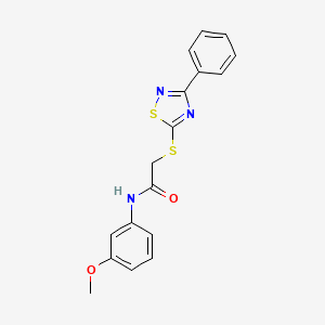 N-(3-methoxyphenyl)-2-((3-phenyl-1,2,4-thiadiazol-5-yl)thio)acetamide