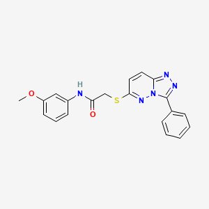 molecular formula C20H17N5O2S B2627946 N-(3-methoxyphenyl)-2-({3-phenyl-[1,2,4]triazolo[4,3-b]pyridazin-6-yl}sulfanyl)acetamide CAS No. 852372-51-1