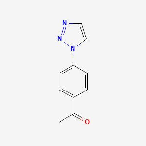molecular formula C10H9N3O B2627955 1-[4-(1H-1,2,3-triazol-1-yl)phenyl]ethan-1-one CAS No. 85862-90-4