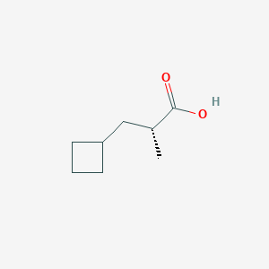 molecular formula C8H14O2 B2627962 (2R)-3-Cyclobutyl-2-methylpropanoic acid CAS No. 2179069-16-8