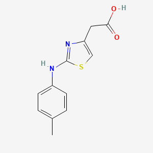 molecular formula C12H12N2O2S B2627963 (2-对甲苯氨基-噻唑-4-基)-乙酸 CAS No. 436094-76-7