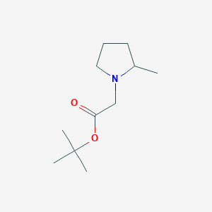 molecular formula C11H21NO2 B2627988 tert-Butyl 2-(2-methyl-1-pyrrolidinyl)acetate CAS No. 2015655-98-6