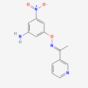 (1E)-1-Pyridin-3-ylethanone O-(3-amino-5-nitrophenyl)oxime