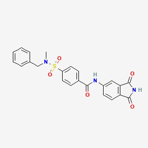 4-[benzyl(methyl)sulfamoyl]-N-(1,3-dioxoisoindol-5-yl)benzamide