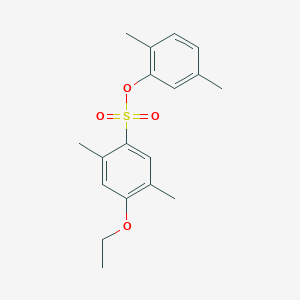 molecular formula C18H22O4S B2627998 2,5-二甲基苯基 4-乙氧基-2,5-二甲基苯磺酸盐 CAS No. 2361754-55-2