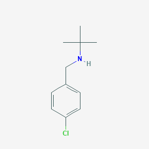 molecular formula C11H16ClN B262800 N-(4-chlorobenzyl)-2-methylpropan-2-amine CAS No. 46234-01-9