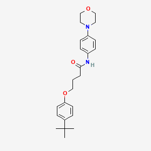 molecular formula C24H32N2O3 B2628023 4-(4-tert-butylphenoxy)-N-(4-morpholin-4-ylphenyl)butanamide CAS No. 432517-74-3