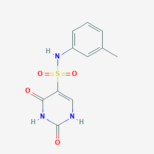 molecular formula C11H11N3O4S B2628027 2-hydroxy-N-(3-methylphenyl)-6-oxo-1,6-dihydropyrimidine-5-sulfonamide CAS No. 90286-78-5