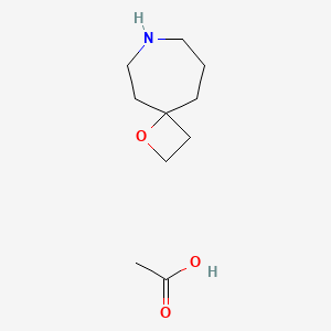 molecular formula C10H19NO3 B2628034 1-Oxa-7-azaspiro[3.6]decane acetate CAS No. 2230803-85-5