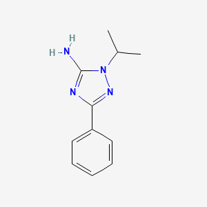 molecular formula C11H14N4 B2628042 5-Phenyl-2-propan-2-yl-1,2,4-triazol-3-amine CAS No. 1785106-45-7