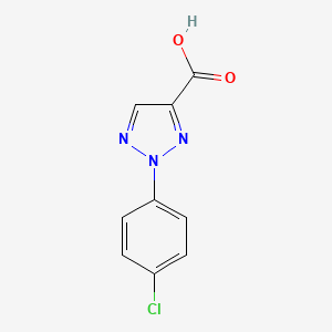 molecular formula C9H6ClN3O2 B2628054 2-(4-氯苯基)-2H-1,2,3-三唑-4-羧酸 CAS No. 89522-59-8