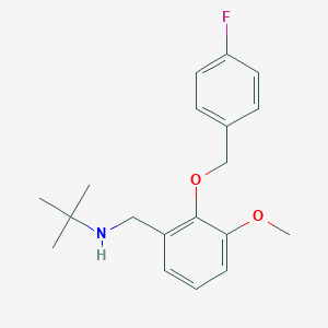 N-(tert-butyl)-N-{2-[(4-fluorobenzyl)oxy]-3-methoxybenzyl}amine