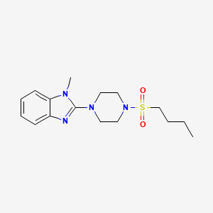 molecular formula C16H24N4O2S B2628083 2-(4-(丁基磺酰基)哌嗪-1-基)-1-甲基-1H-苯并[d]咪唑 CAS No. 1235138-39-2