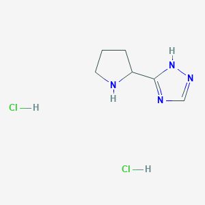 B2628085 3-(pyrrolidin-2-yl)-4H-1,2,4-triazole dihydrochloride CAS No. 1909309-35-8