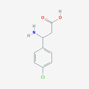molecular formula C9H10ClNO2 B026281 3-氨基-3-(4-氯苯基)丙酸 CAS No. 19947-39-8