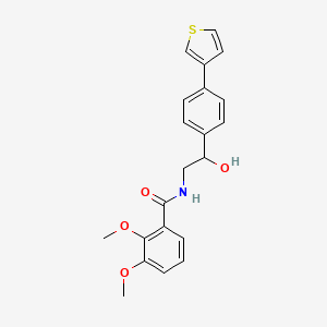 molecular formula C21H21NO4S B2628110 N-(2-羟基-2-(4-(噻吩-3-基)苯基)乙基)-2,3-二甲氧基苯甲酰胺 CAS No. 2034253-85-3