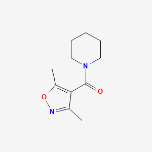 molecular formula C11H16N2O2 B2628132 (3,5-Dimethylisoxazol-4-yl)(piperidino)methanone CAS No. 4968-85-8