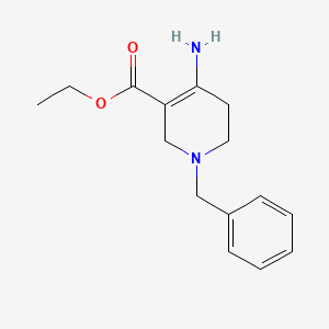 molecular formula C15H20N2O2 B2628136 Ethyl 4-amino-1-benzyl-1,2,5,6-tetrahydropyridine-3-carboxylate CAS No. 70336-83-3