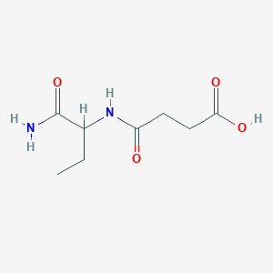 molecular formula C8H14N2O4 B2628143 4{[1-(氨基羰基)丙基]氨基}-4-氧代丁酸 CAS No. 716341-76-3