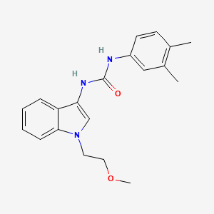 1-(3,4-dimethylphenyl)-3-(1-(2-methoxyethyl)-1H-indol-3-yl)urea