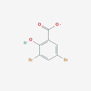 molecular formula C7H3Br2O3- B262817 3,5-dibromo-2-hydroxybenzoate 