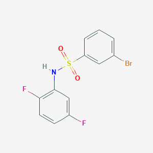 molecular formula C12H8BrF2NO2S B262819 3-bromo-N-(2,5-difluorophenyl)benzenesulfonamide 